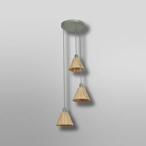 Lustră pe cablu Ledvance DECOR RAFFIA 3xE27/15W/230V rafie