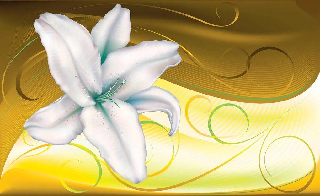 Fototapet - Arta florală - abstract (152,5x104 cm)