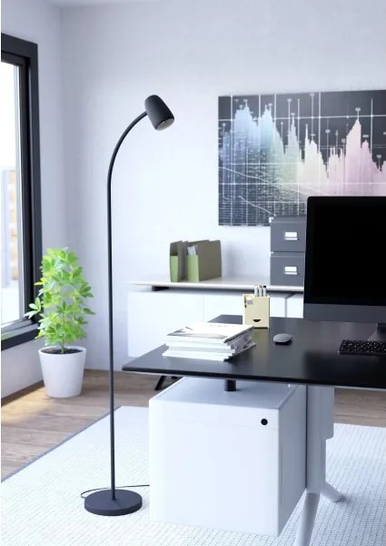 Eglo 902172 - Lampă de podea CARLO 1xE14/18W/230V neagră