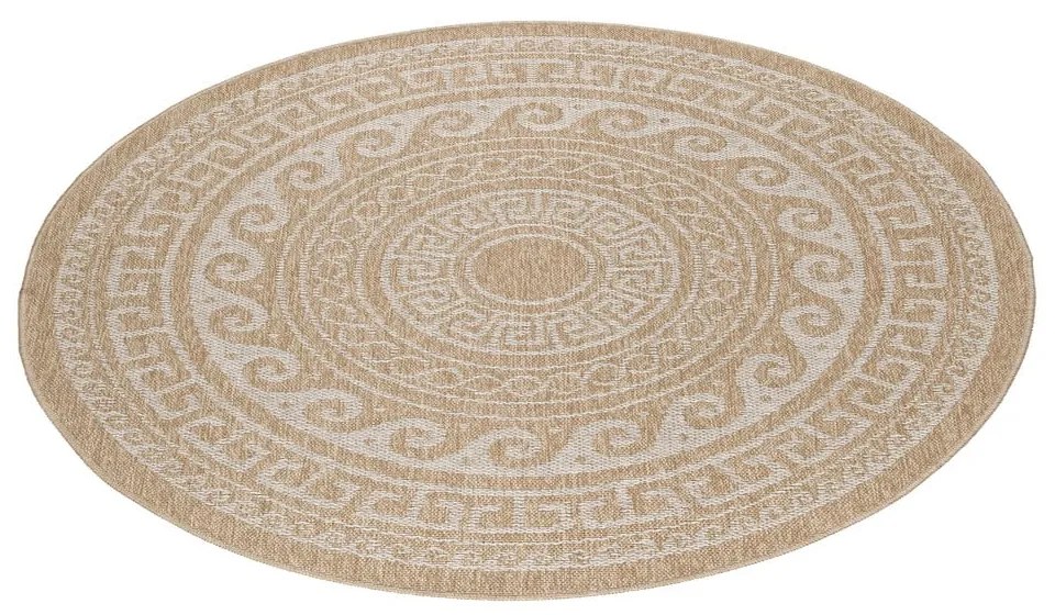 Covor de exterior bej rotund ø 80 cm Comilla – Ayyildiz Carpets