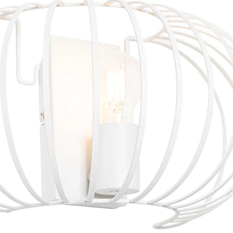 Lampa de perete de design alb 39 cm - Johanna