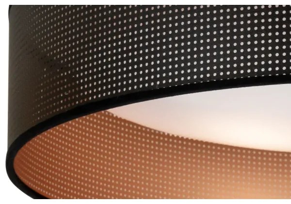 Plafonieră LED Duolla ROLLER LED/24W/230V d. 45 cm negru/cupru