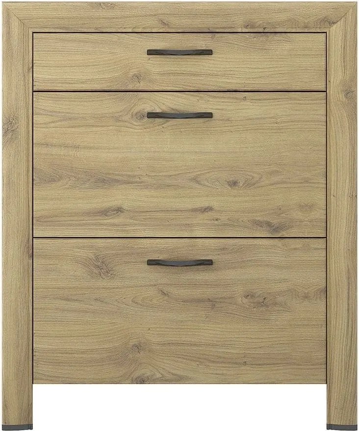 Pantofar SAPORI, stejar navarra, PAL laminat, 93x29x112 cm