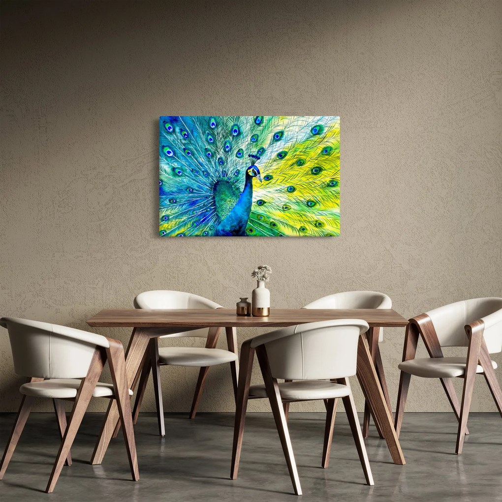 Tablou - Păun (90x60 cm)