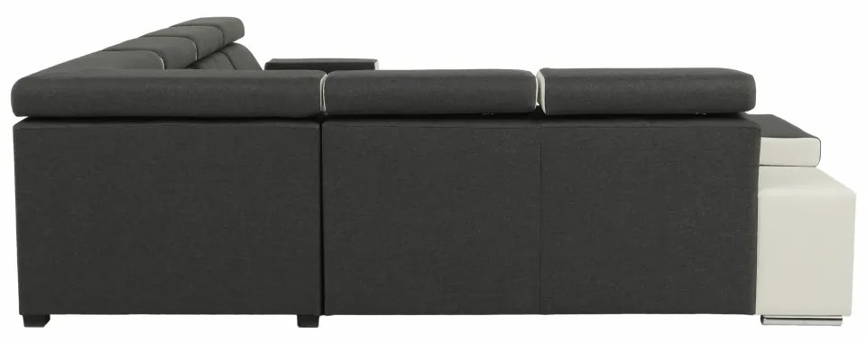 Colţar universal, gri/alb, 2+3, MARBELA LUX
