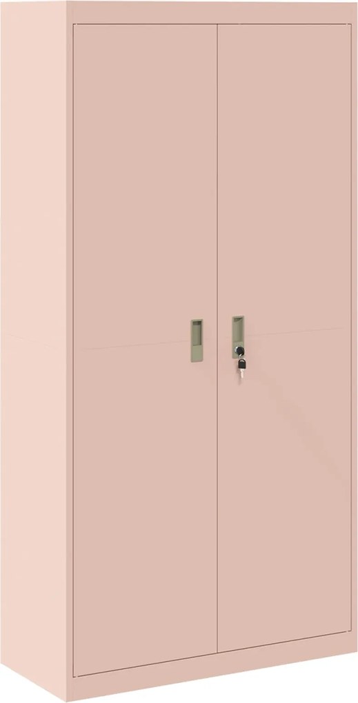 vidaXL Dulap de depozitare Roz 90 x 40 x 180 cm Oțel