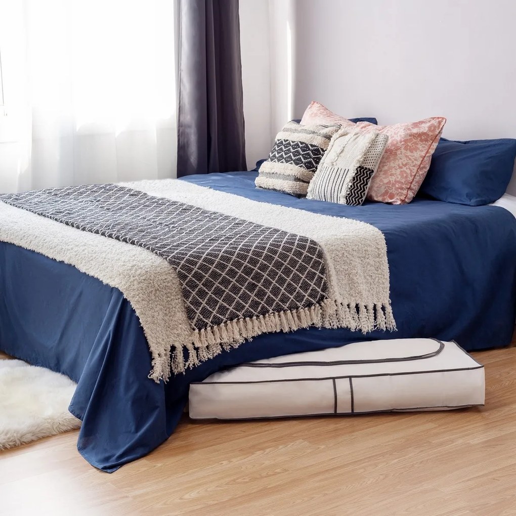 Compactor Cutie depozitare din material textil Life, 108 x 45 x 15 cm