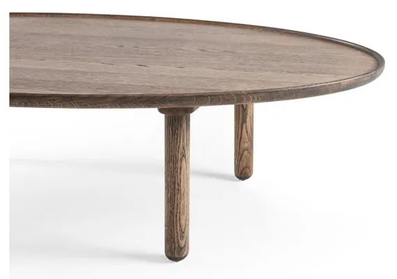 Măsuță de cafea maro din lemn de stejar 65x120 cm Mu – Gazzda