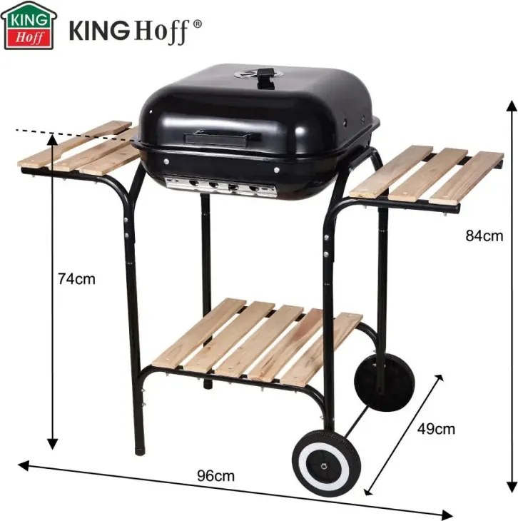 Friteuza cu aer cald Royalty Line RL-AF3.1, 1400W, 3 L, 5 portii, Negru