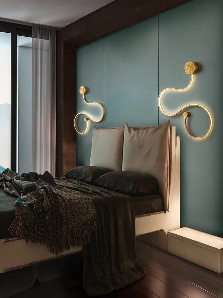 Aplica de perete LED design modern decorativ Grafos auriu SV-227131