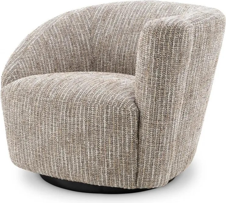 Fotoliu pivotant design elegant LUX Colin right, bej mademoiselle 115433 HZ