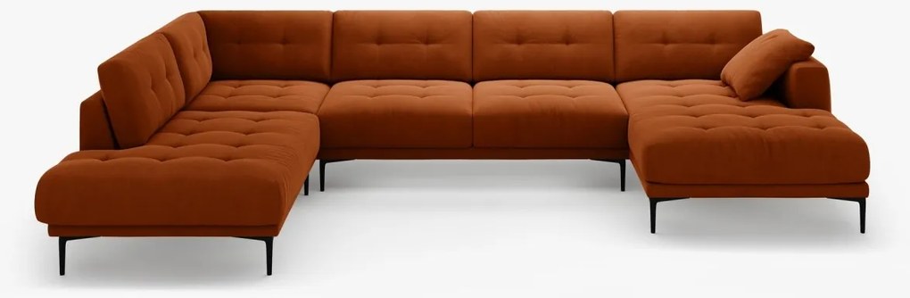 Coltar panoramic Bemy 7 locuri catifea Salvador L373 cm