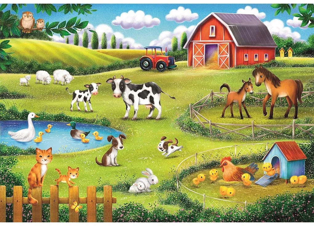 Animale Farm Puzzle Clementoni cu 30 de piese
