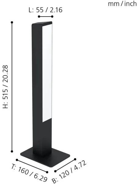 Lampă LED RGBW dimabilă de masă SIMOLARIS-Z LED/16W/230V 2700-6500K Eglo 99604