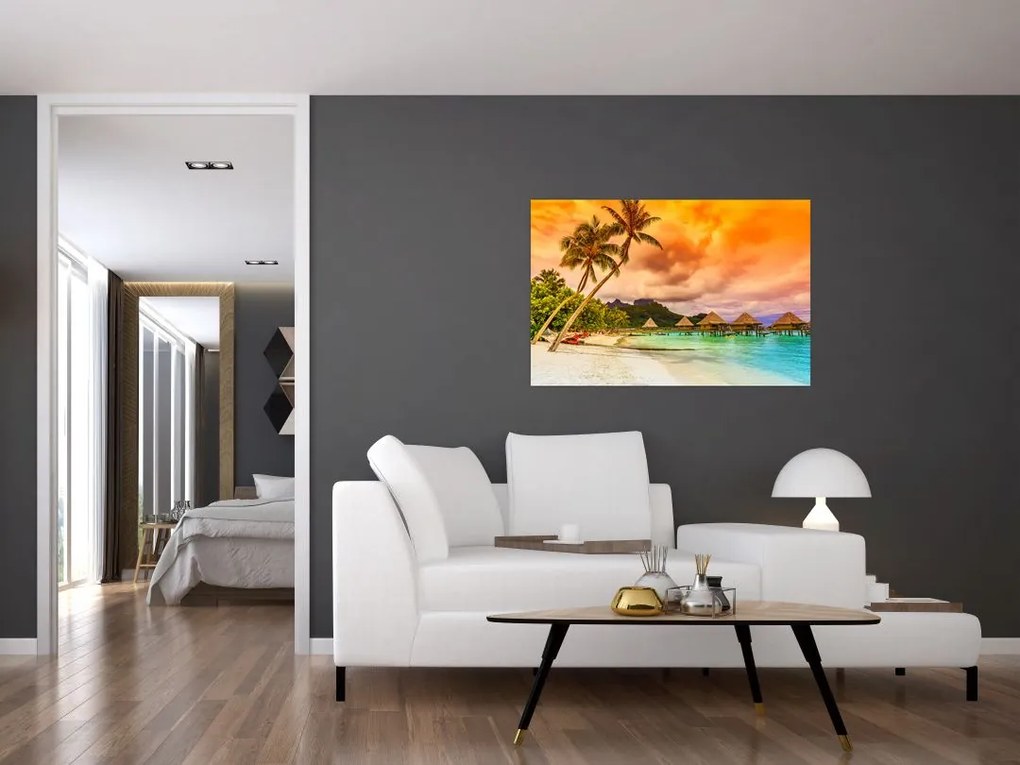 Tablou - Insula Bora Bora (90x60 cm)