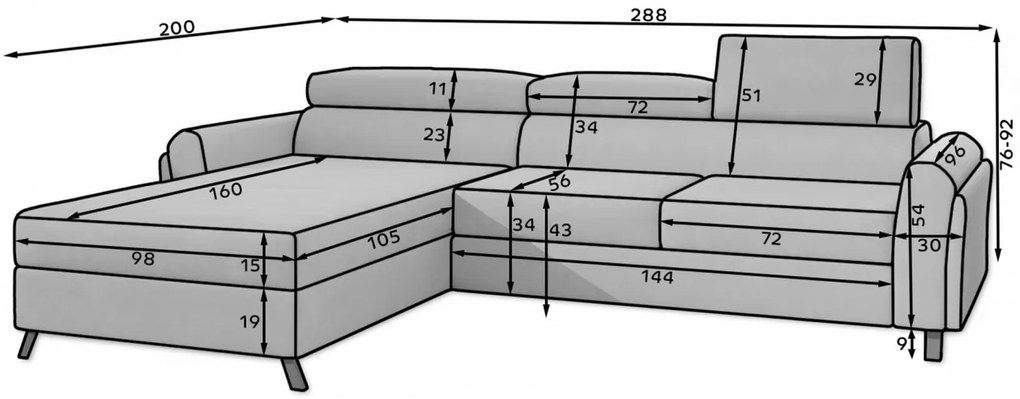 Coltar extensibil Mariall pe stanga Kronos 19