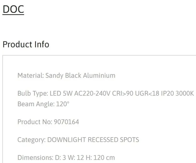 Pendul LED design modern minimalist DOC negru