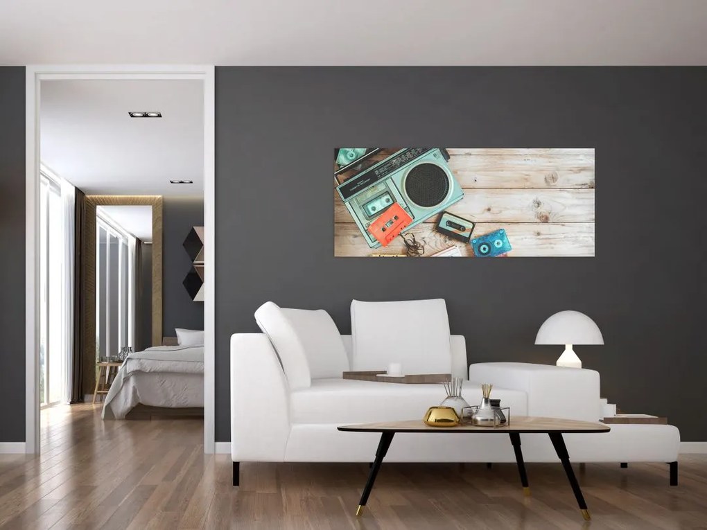 Tablou - Radio retro (120x50 cm)