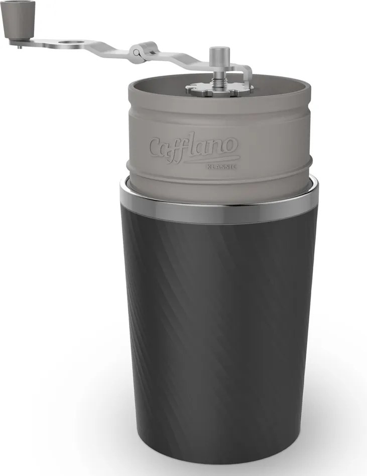 Aparat de cafea de voiaj Cafflano Classic (negru) + râșniță