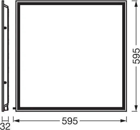 Osram - panou LED încastrat ESSENTIAL LED/40W/230V 3000/4000/6500K 60x60 cm