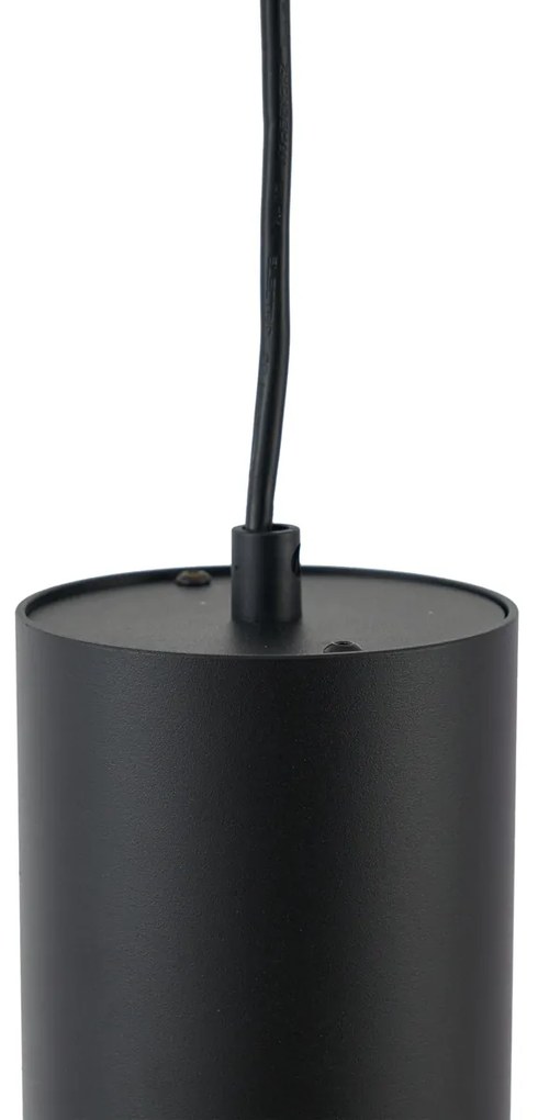 Lampă suspendată neagră modernă pentru sistem de șină monofazat GU10 70mm - Iconic Holt