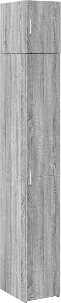 vidaXL Dulap depozitare slim sonoma gri 30x42,5x225 cm lemn prelucrat