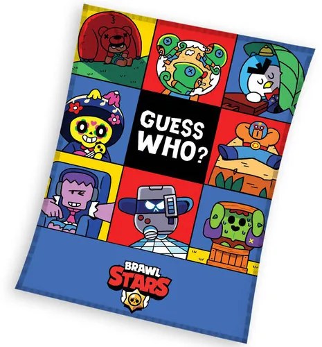 Pătură pentru copii Brawl Stars Guess Who , 110 x140 cm