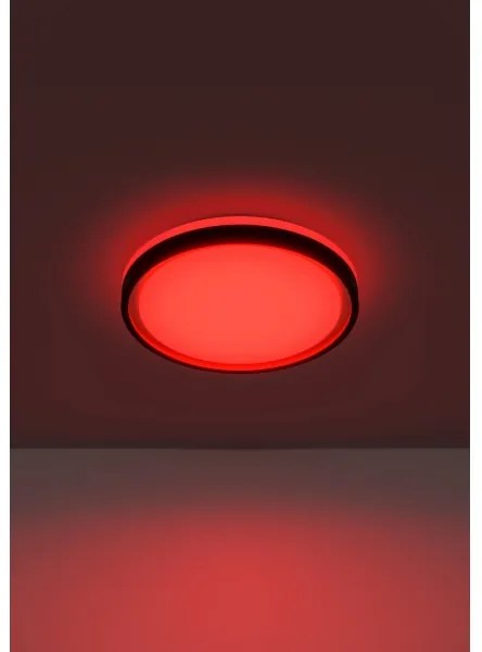 Eglo 300684-LED Plafonieră dimabilă LED RGBW MALERAMARA-Z LED/14W/230V negru/auriu + telecomandă