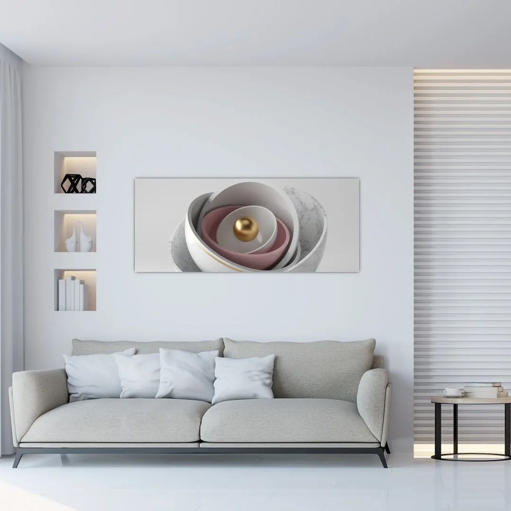 Tablou - Perlă de aur (120x50 cm)