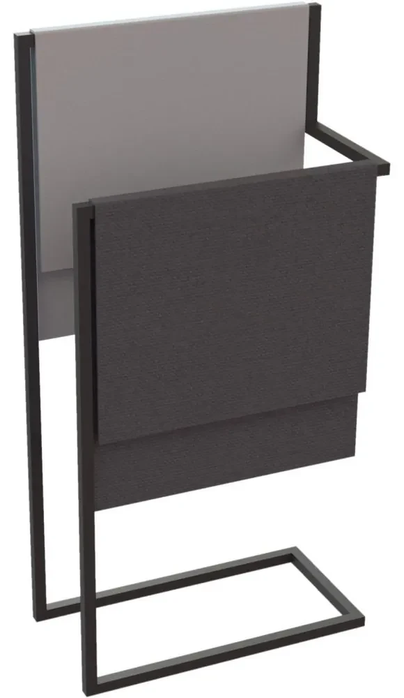 Qooページ Suport prosop negru freestanding, MOKKO | BIANO