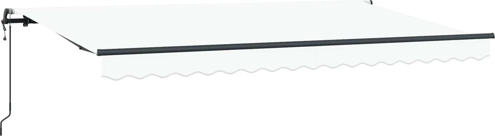 vidaXL Cortina Retractabilă Alb 400 x 200 cm țesătură