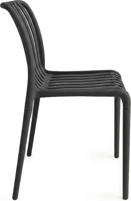 Reducere Scaun din plastic TREGO, antracit, calitate II.