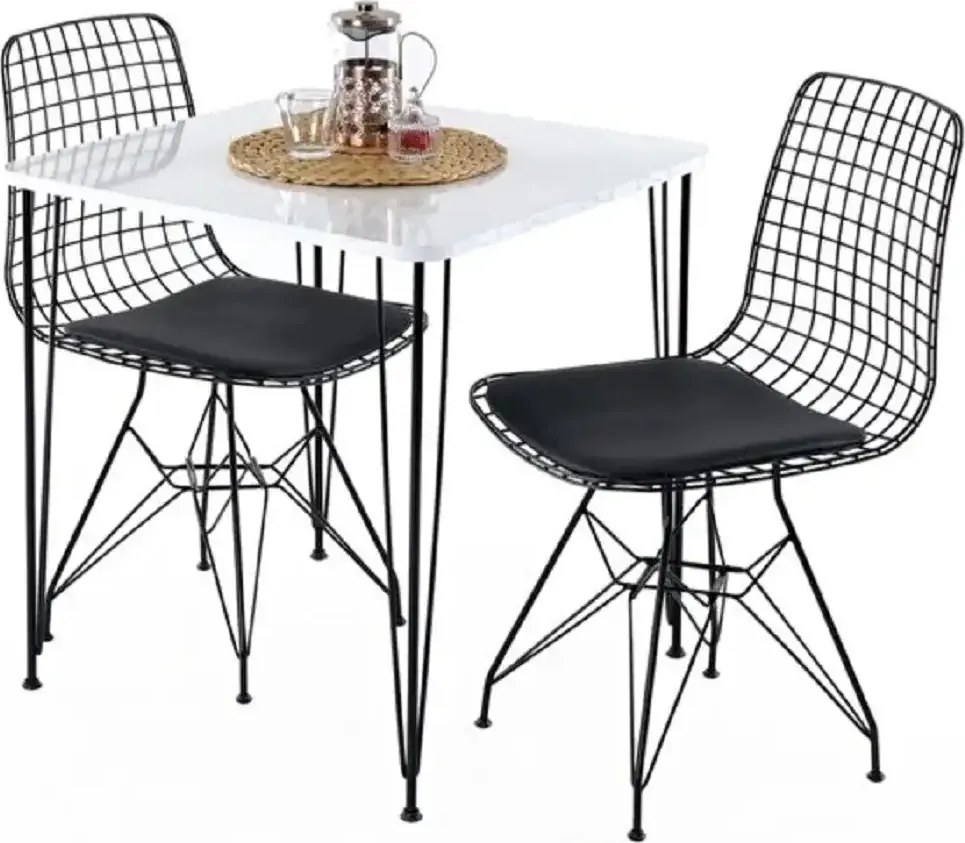 Masa bucatarie patrat texturata, Homs 70x70x75 cmA0046