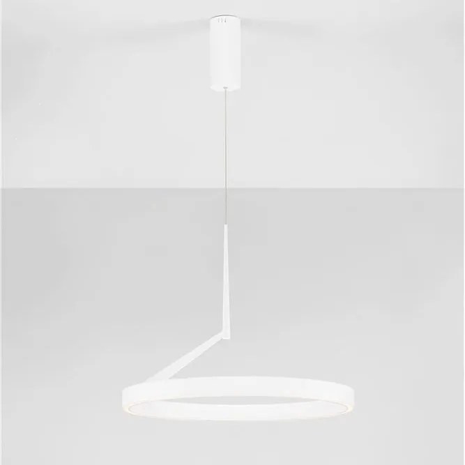 Lustra circulara aluminiu alb LED CCT ADALIZ 60cm