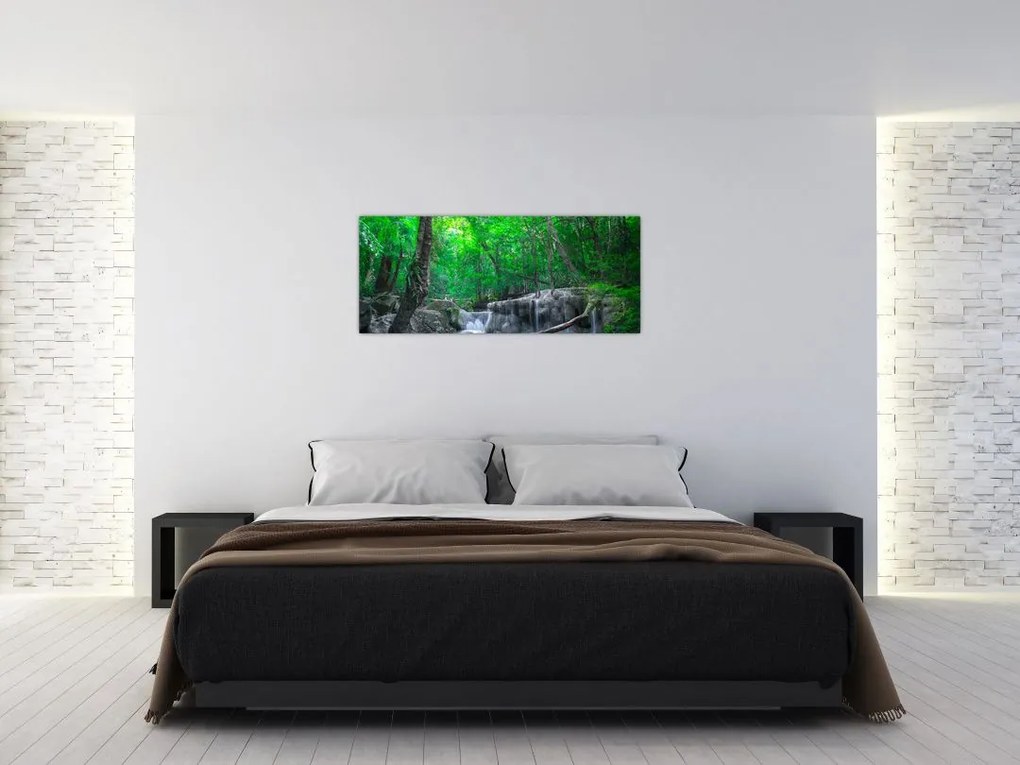 Tablou - Cascada Erawan, Kanchanaburi, Thailanda (120x50 cm)