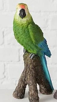 ​Statueta papagal verde 21 cm