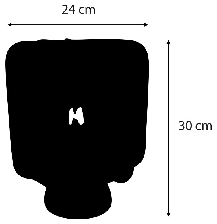 Lampă de masă Japandi neagră cu abajur alb - Nori