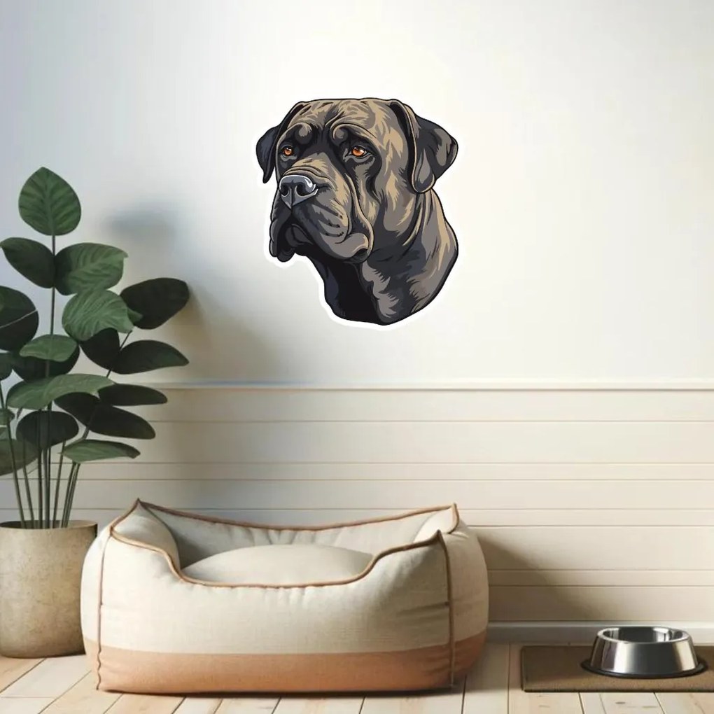 PIPPER. Autocolant Cane Corso mărimea: 60cm