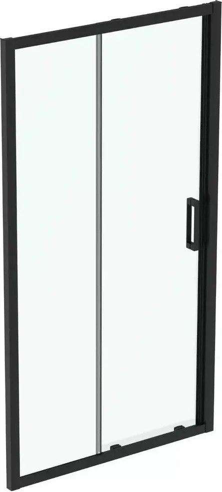 Usa glisanta cu segment fix 110 cm negru mat Ideal Standard Connect 2