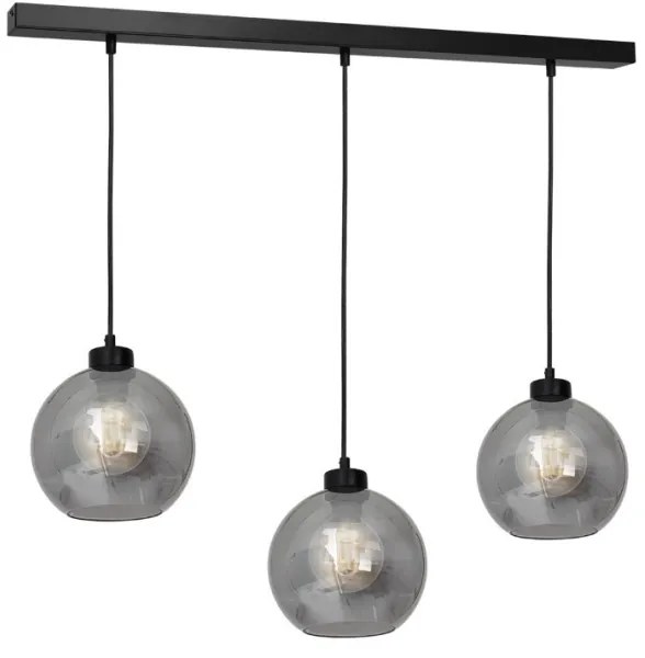 Pahar de schimb universal SOFIA pentru E27, Ø 20 cm, fumuriu-negru