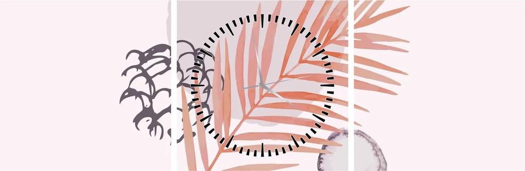 Tablou - Minimalism violet N⁰3 (cu ceas) (90x30 cm)