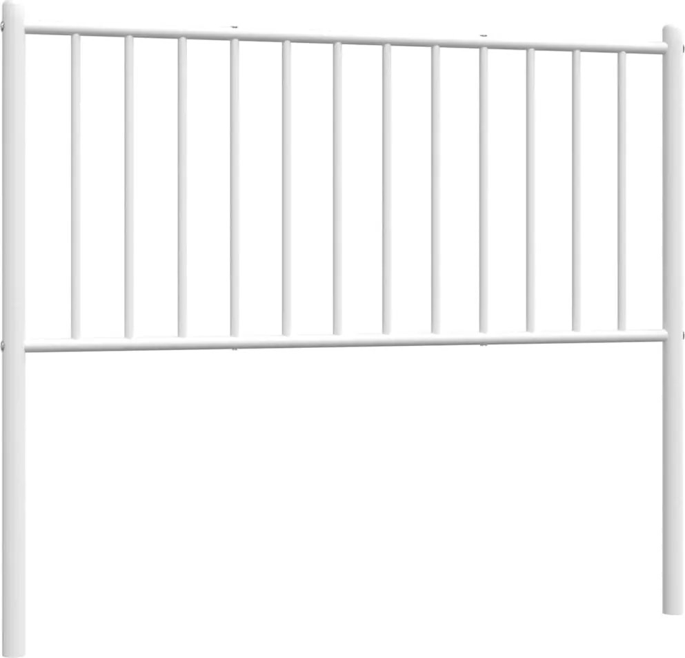 vidaXL Tăblie de pat de schimb metalică, alb, 100 cm