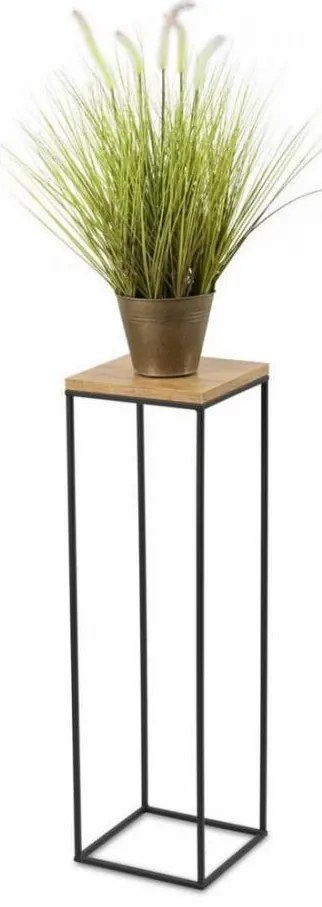 Suport flori BASICLOFT 80x24 negru/maro