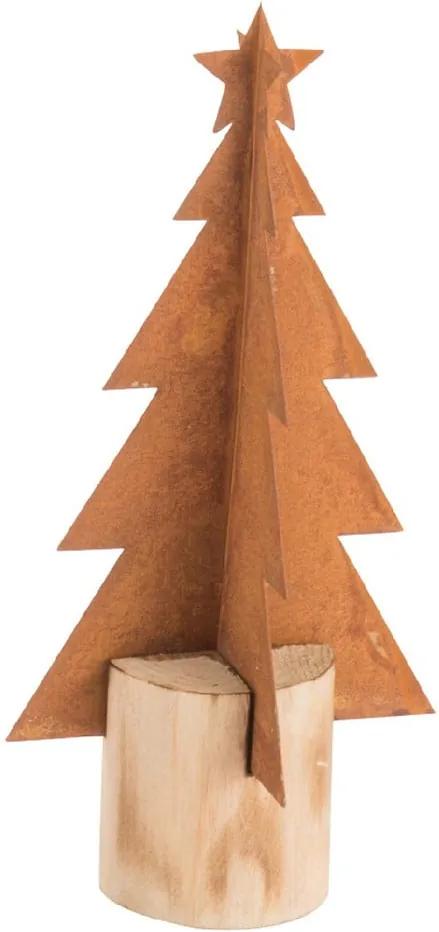 Decorațiune din metal pentru Crăciun J-Line Tree, înălțime 23 cm