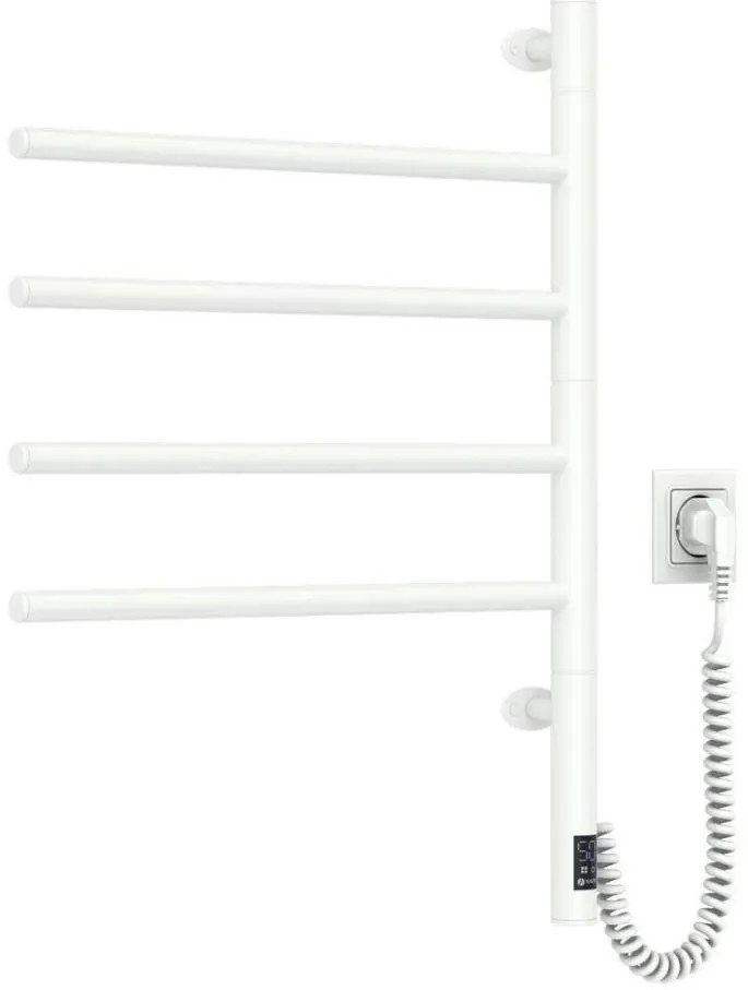 Uscător electric rotativ pentru prosoape ARABESQUE 150W/230V 64,6 cm IP44 alb