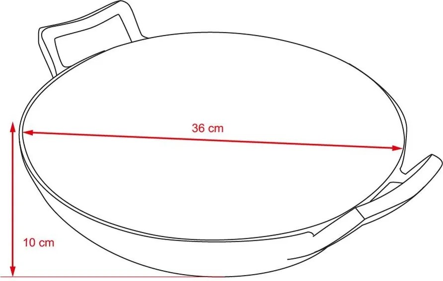 Tigaie WOK din fontă CULINARIA
