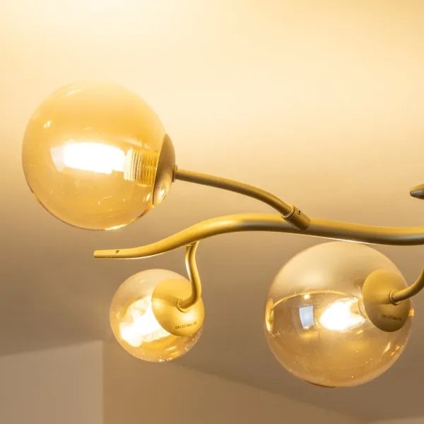 Lustră LED aplicată Brilagi MISTEL 6xG9/3W/230V auriu