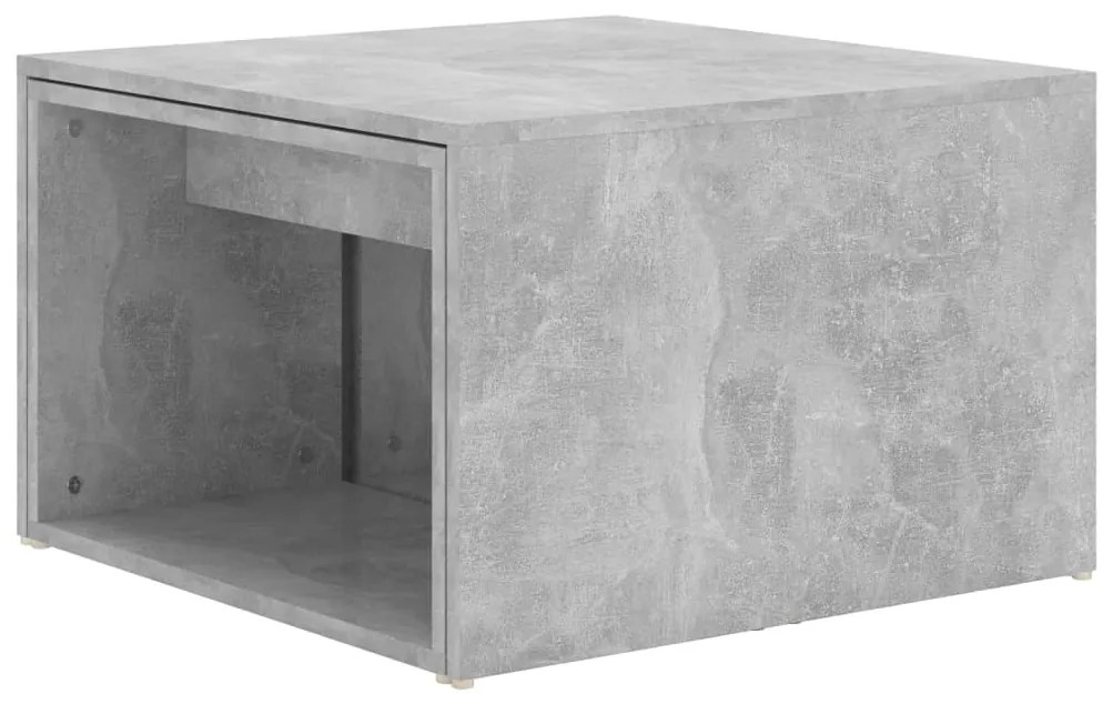 Set masute de cafea suprapuse, 3 piese, gri beton, 60x60x38 cm 1, Gri beton