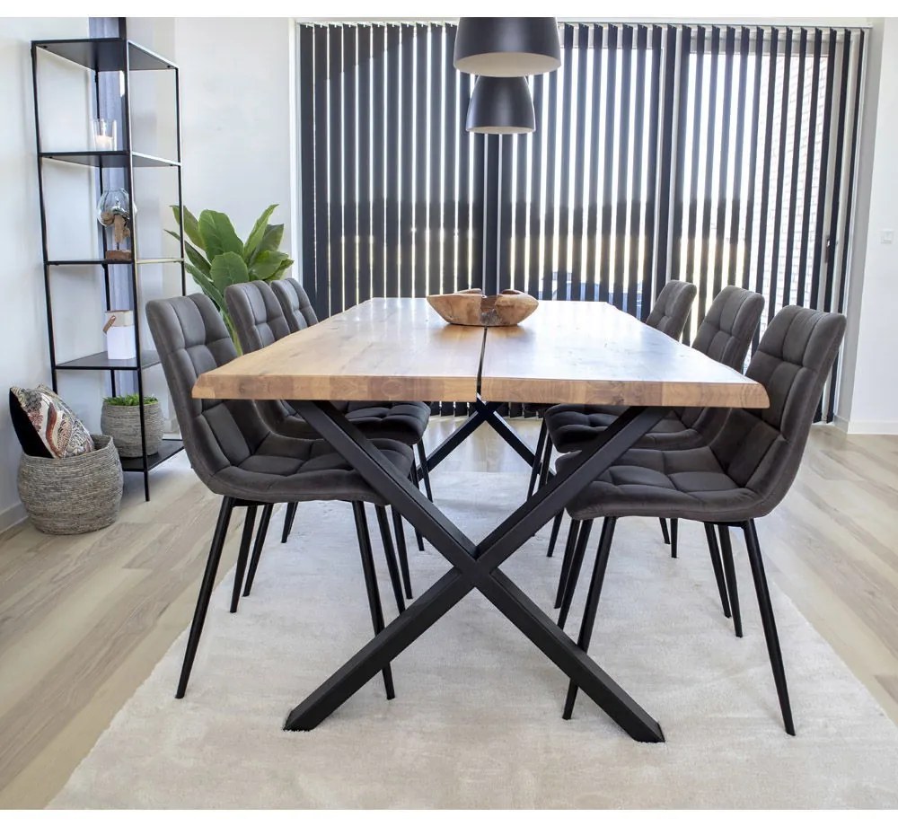 Scaun de luat masa Middelfart gri închis