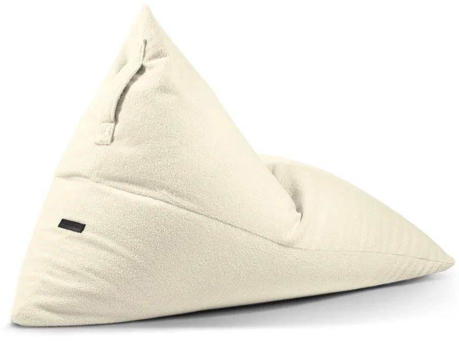 Fotoliu bean bag maro cu tapițerie din țesătură bouclé Razz – SLOWDOWN